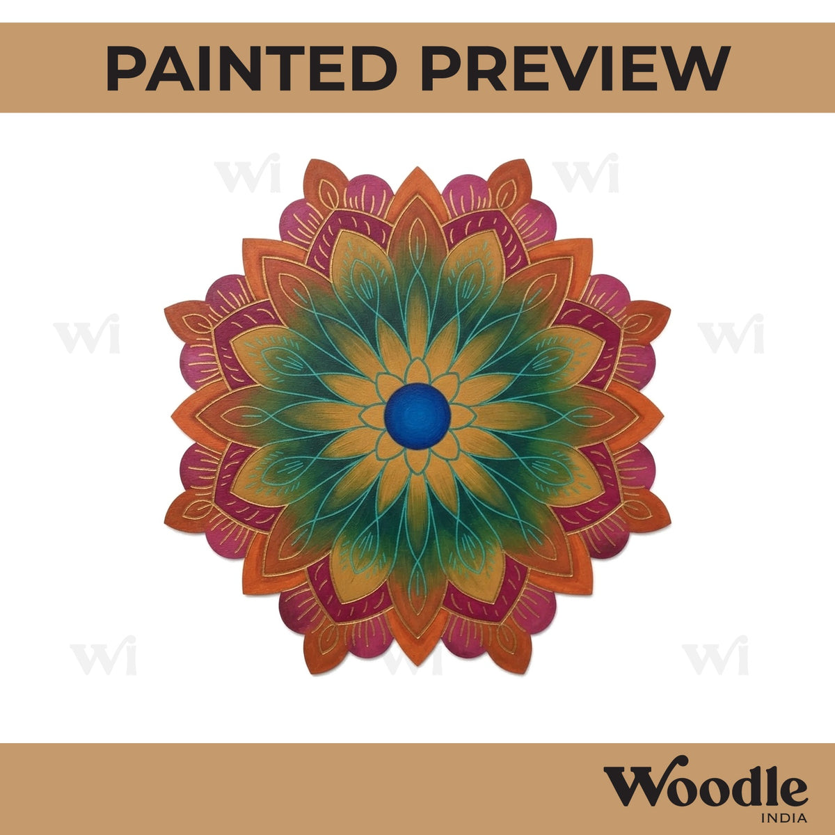 Mandala Pre Marked Base MDF Design 17