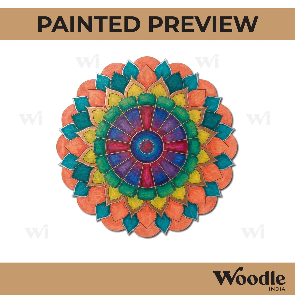 Mandala Pre Marked Base MDF Design 21