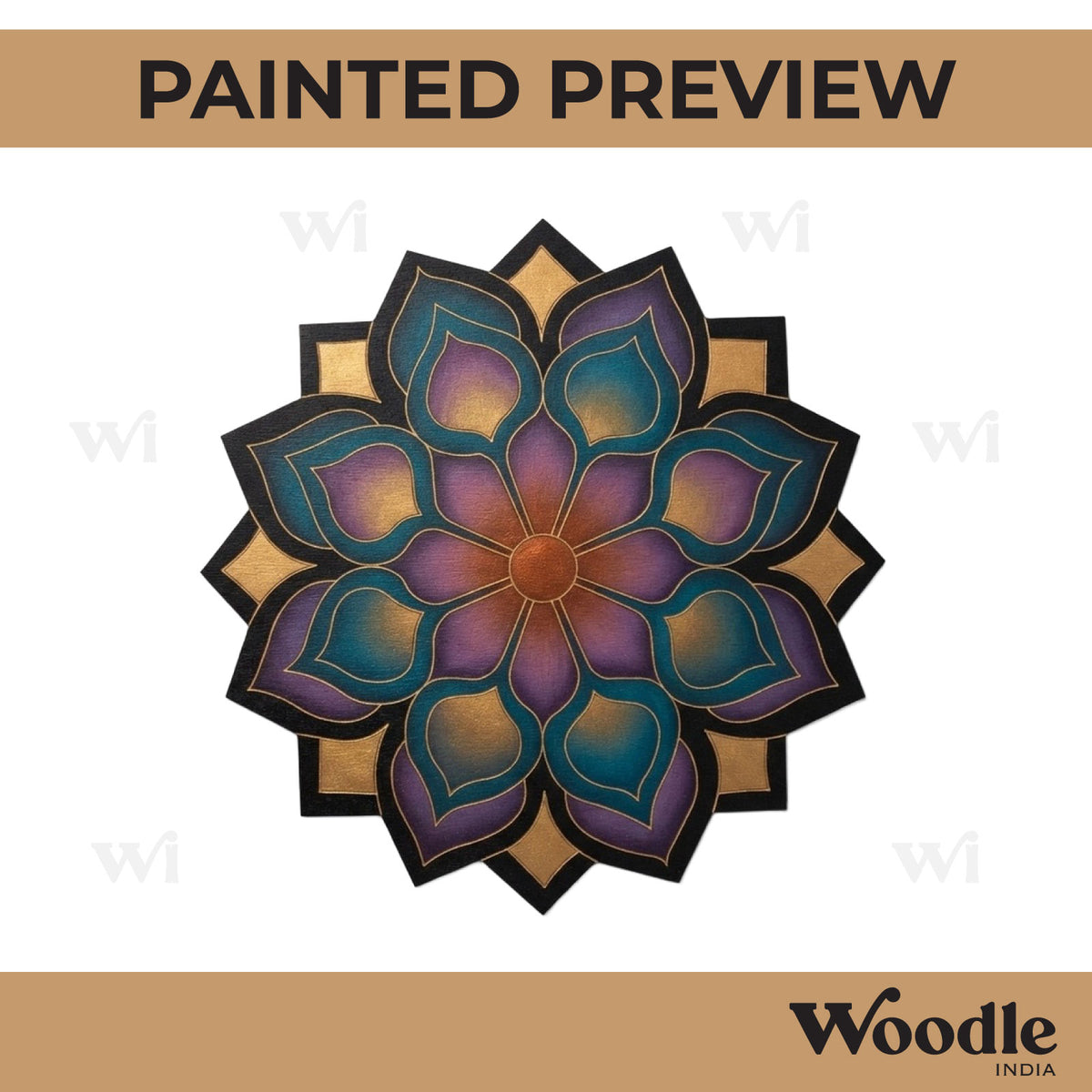 Mandala Pre Marked Base MDF Design 22