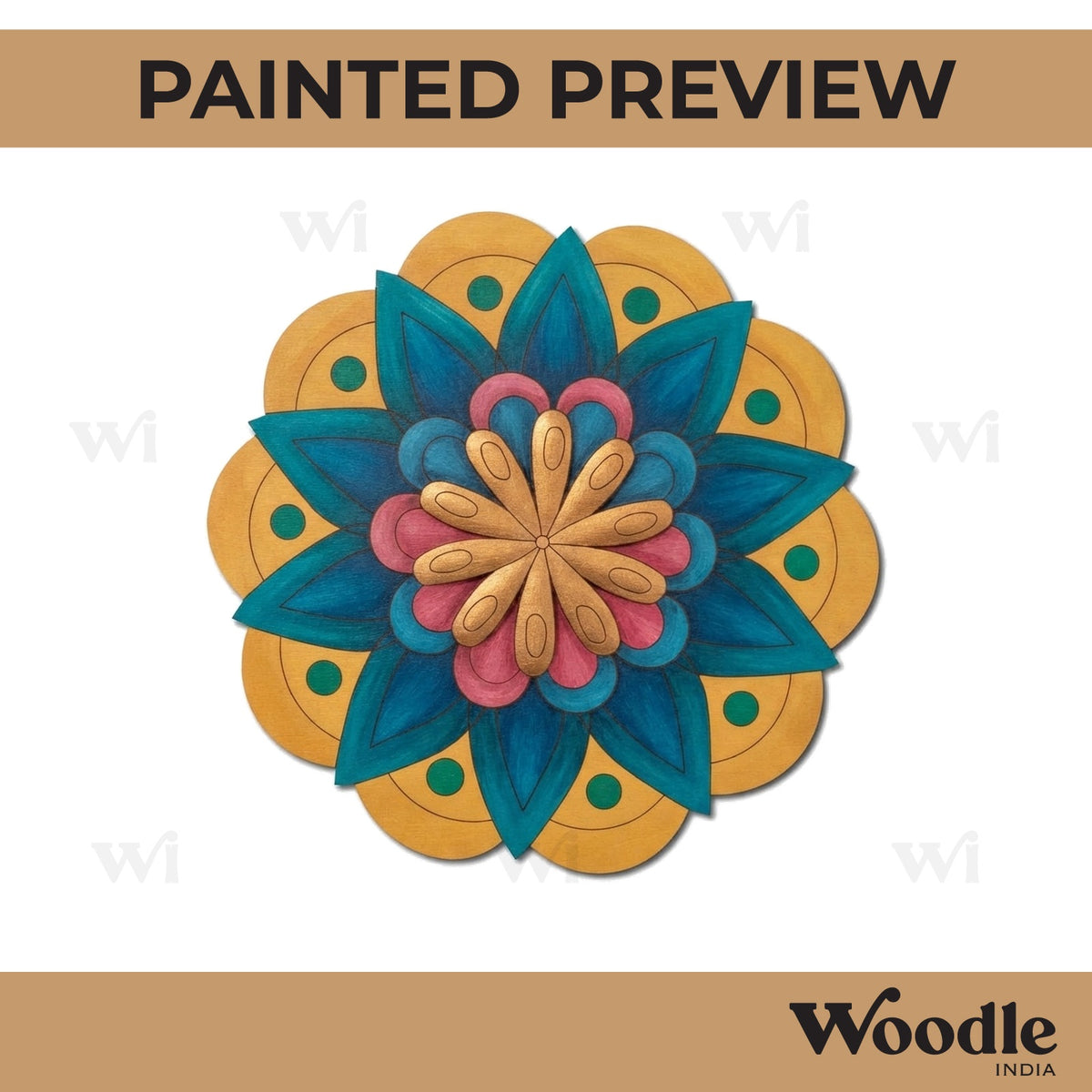 Mandala Pre Marked Base MDF Design 23