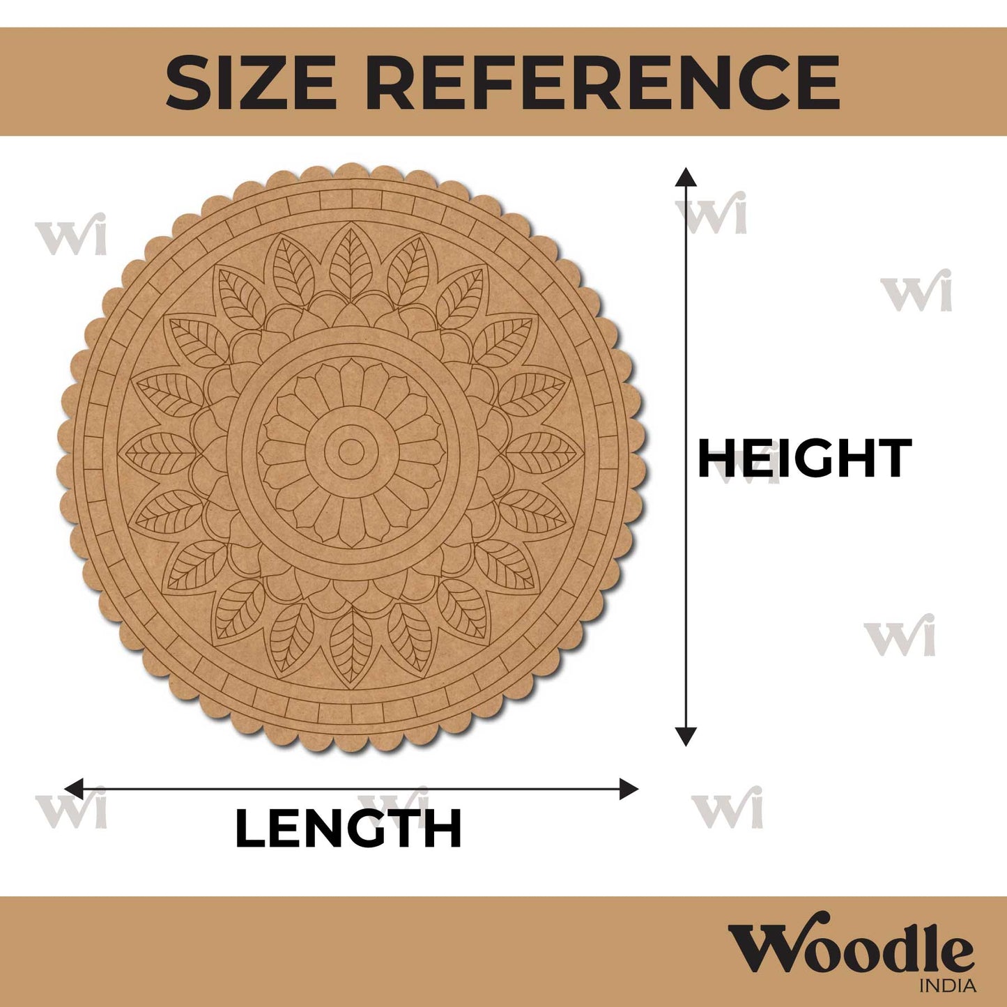 Mandala Pre Marked Base MDF Design 24