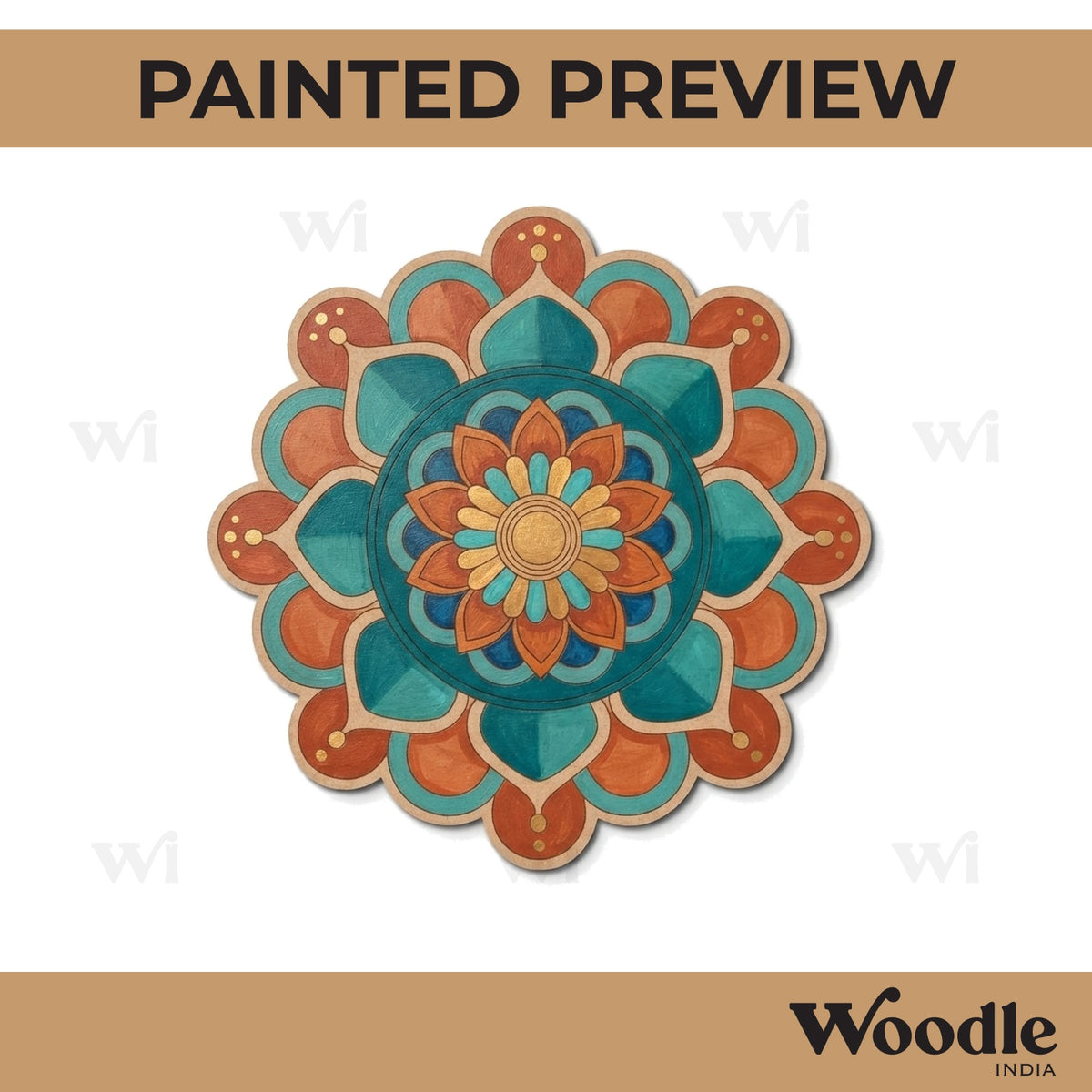 Mandala Pre Marked Base MDF Design 3