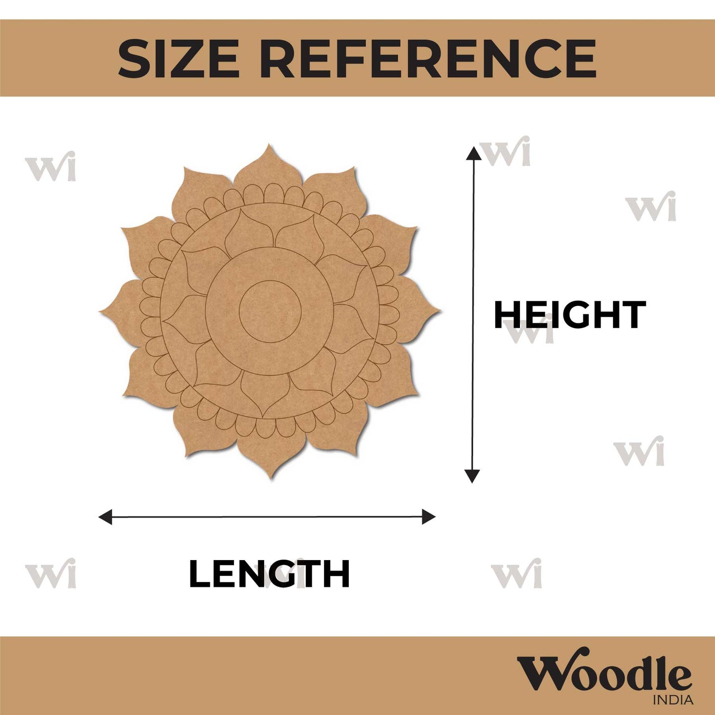 Mandala Pre Marked Base MDF Design 32