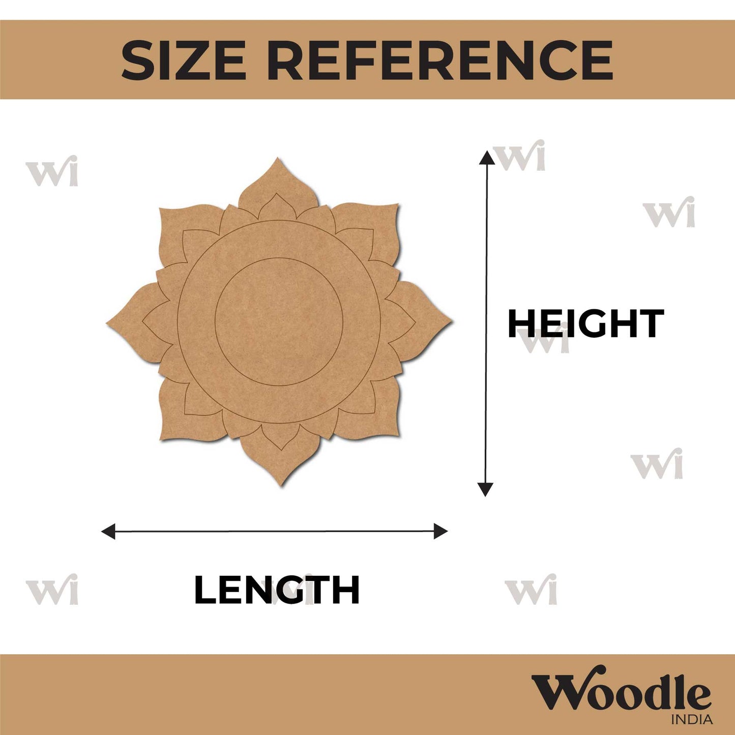 Mandala Pre Marked Base MDF Design 35