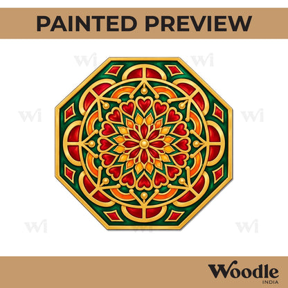 Mandala Pre Marked Base MDF Design 5