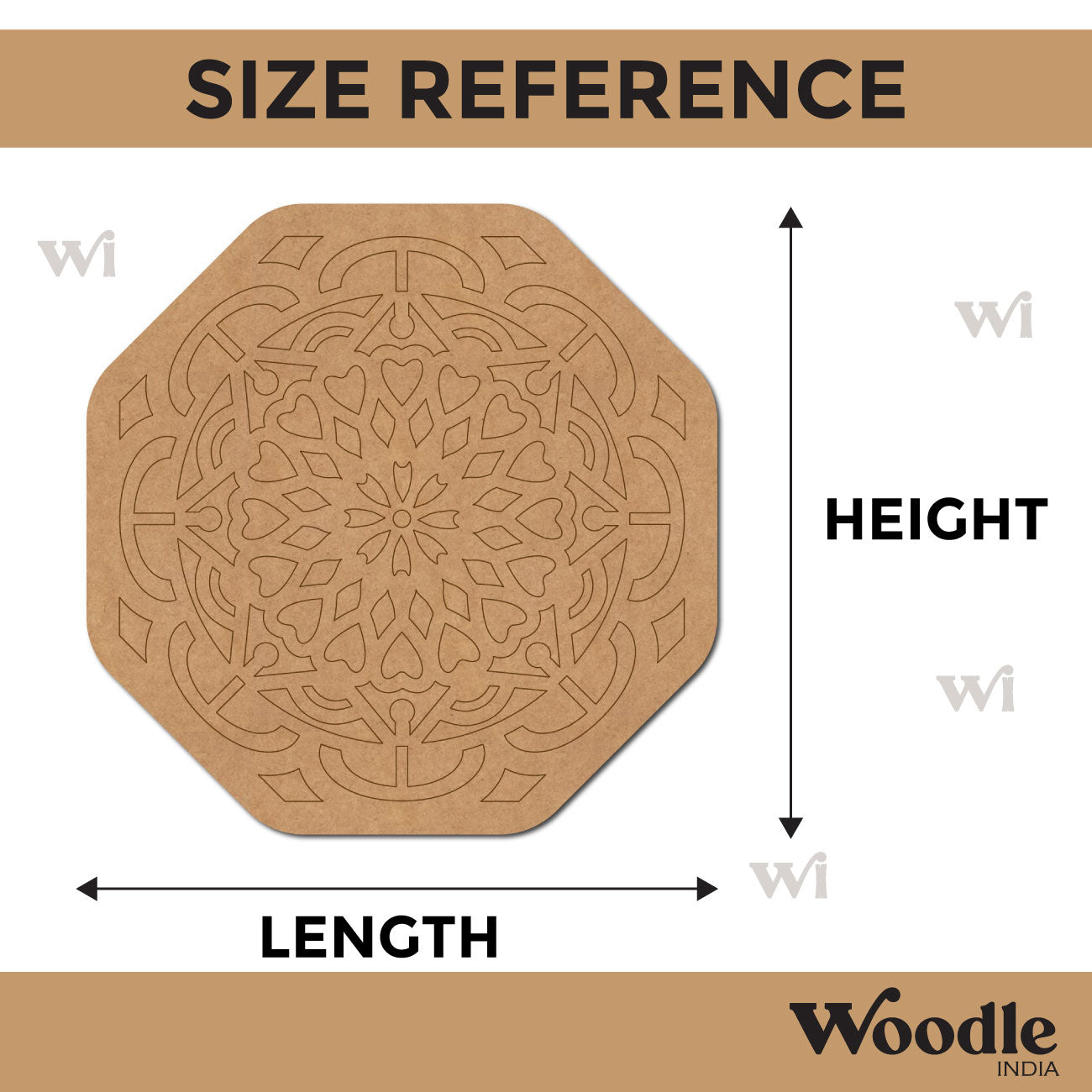 Mandala Pre Marked Base MDF Design 5