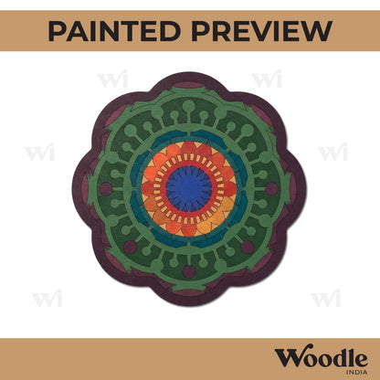Mandala Pre Marked Base MDF Design 6