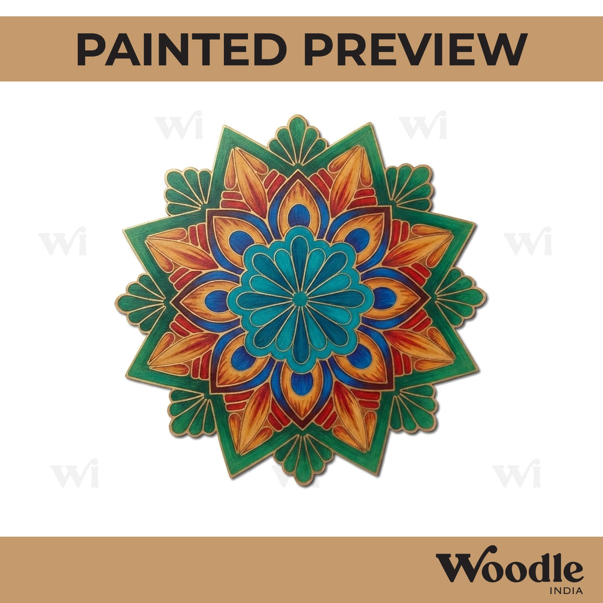 Mandala Pre Marked Base MDF Design 8