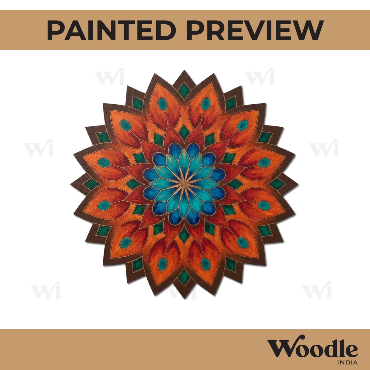 Mandala Pre Marked Base MDF Design 9