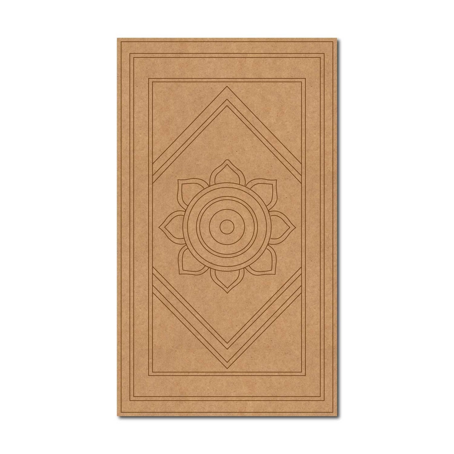 Mandala Pre Marked Rectangle MDF Design 1