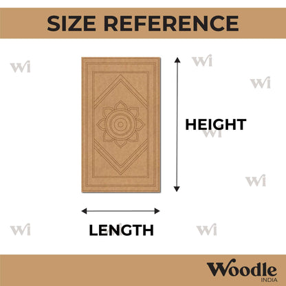 Mandala Pre Marked Rectangle MDF Design 1