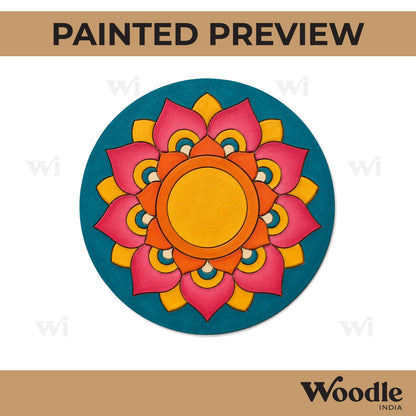 Mandala Pre Marked Round MDF Design 11
