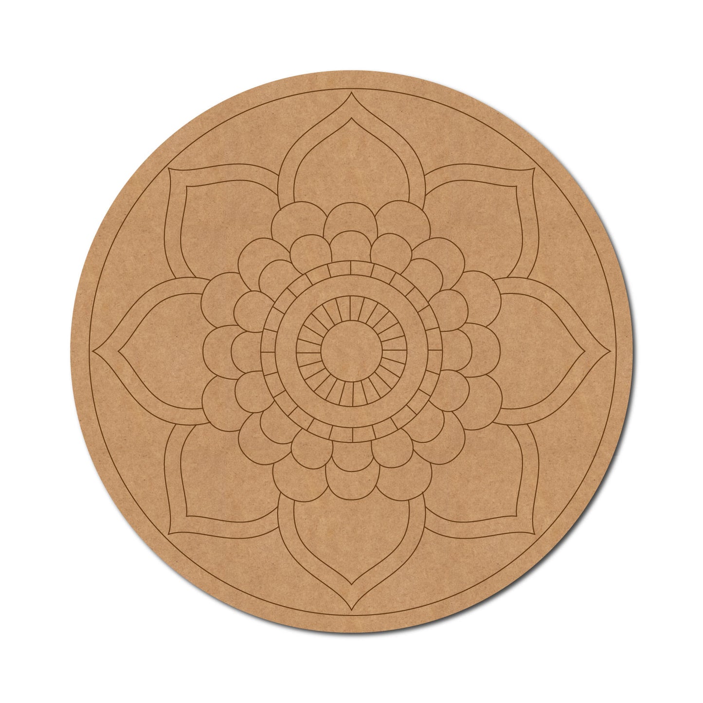 Mandala Pre Marked Round MDF Design 13