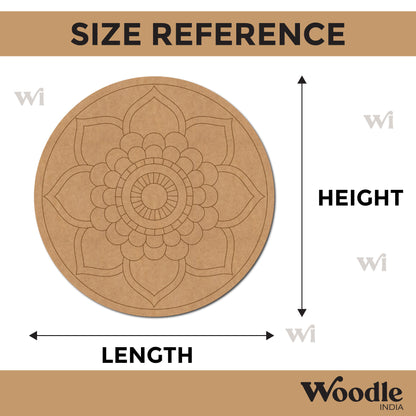 Mandala Pre Marked Round MDF Design 13