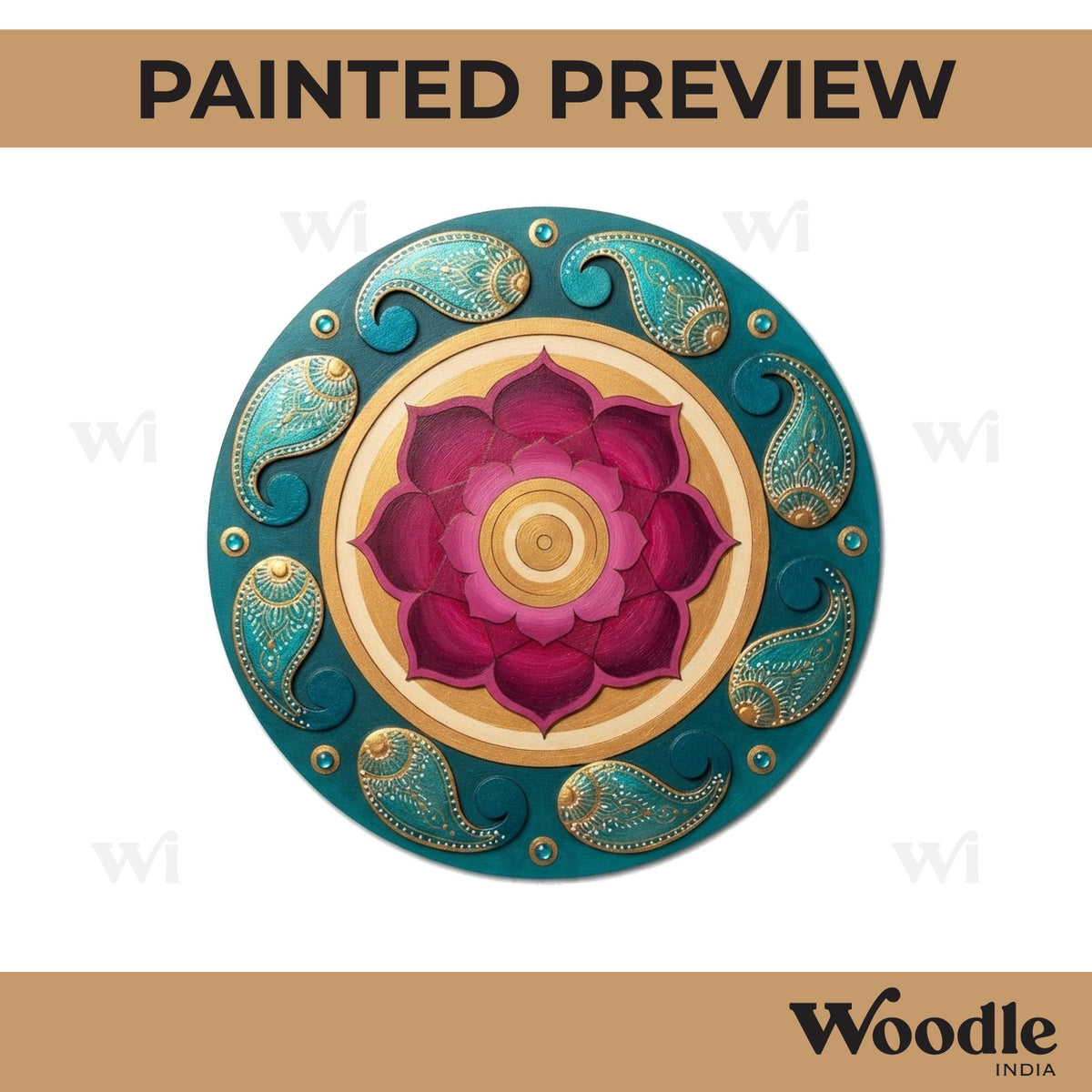Mandala Pre Marked Round MDF Design 14