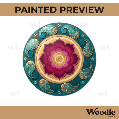Mandala Pre Marked Round MDF Design 14