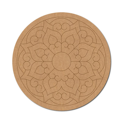 Mandala Pre Marked Round MDF Design 15