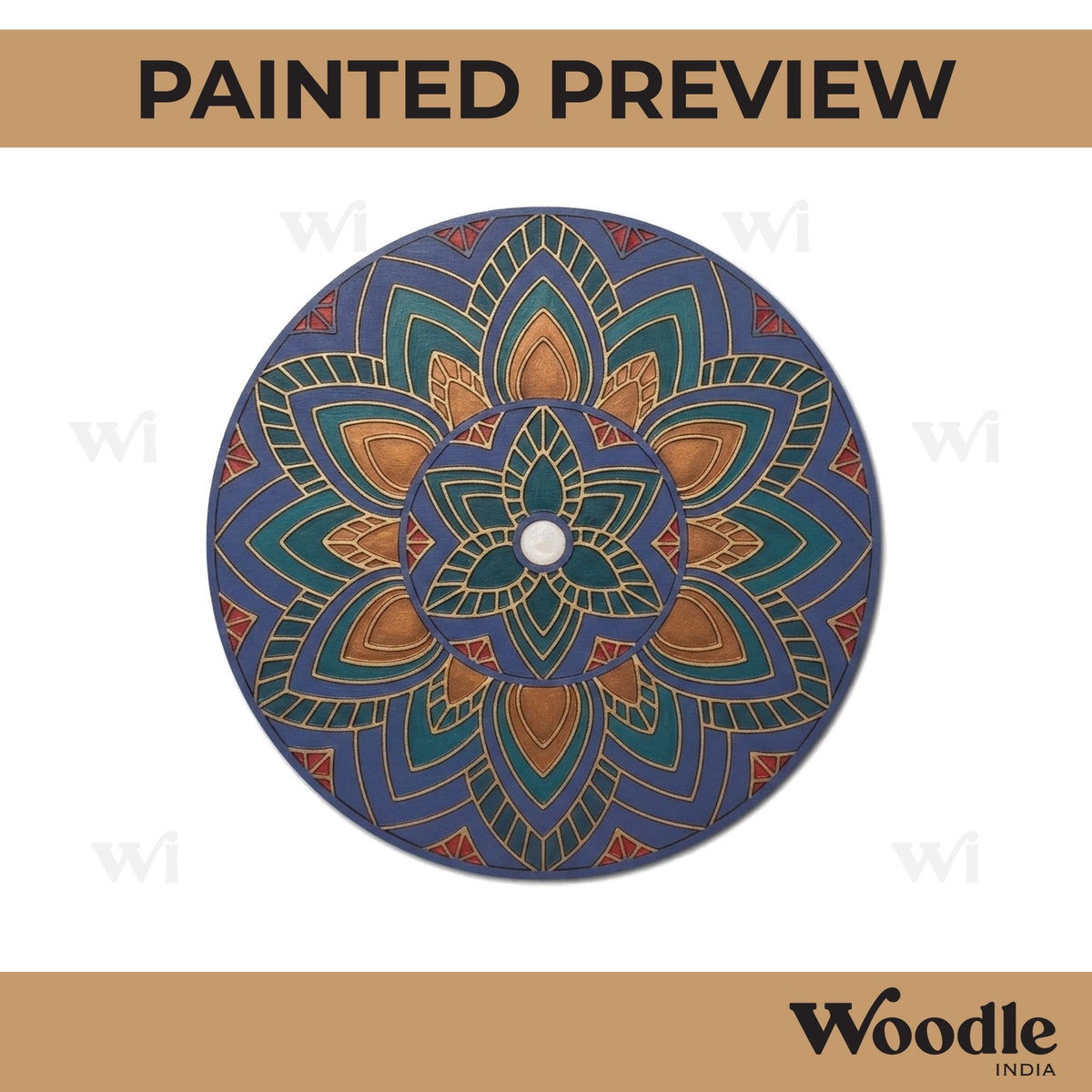 Mandala Pre Marked Round MDF Design 17