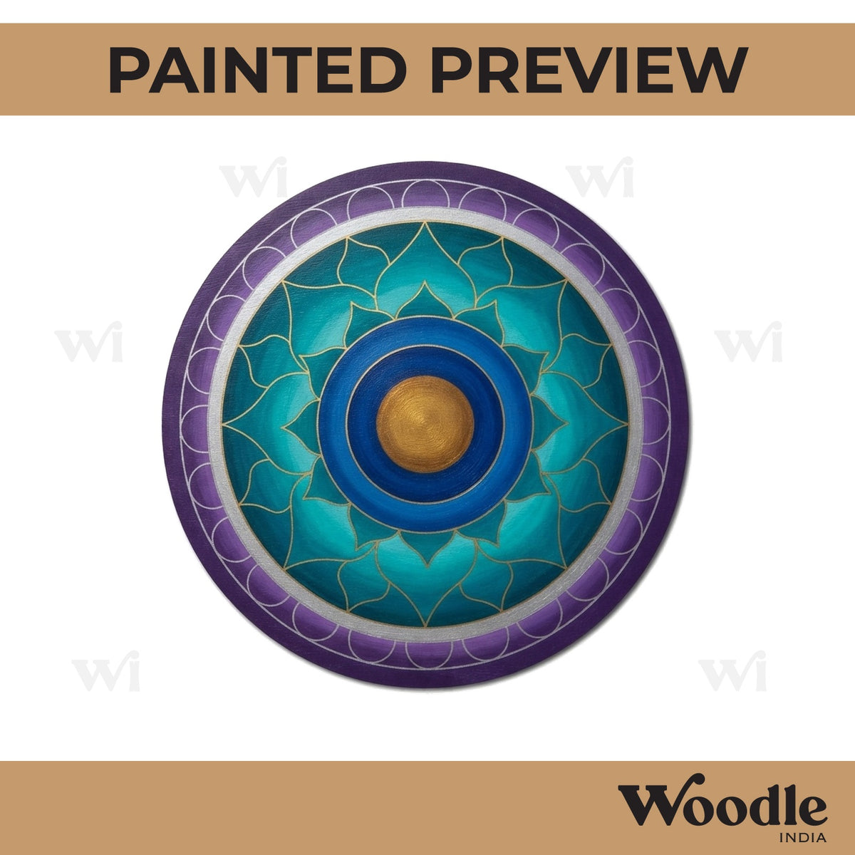 Mandala Pre Marked Round MDF Design 18