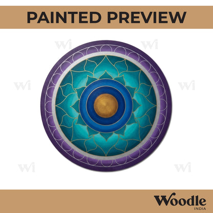 Mandala Pre Marked Round MDF Design 18