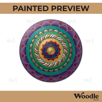 Mandala Pre Marked Round MDF Design 19