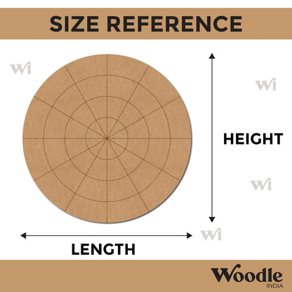 Mandala Pre Marked Round MDF Design 1