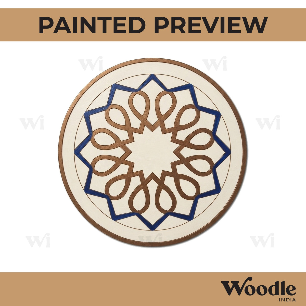 Mandala Pre Marked Round MDF Design 21
