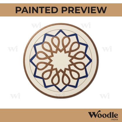 Mandala Pre Marked Round MDF Design 21