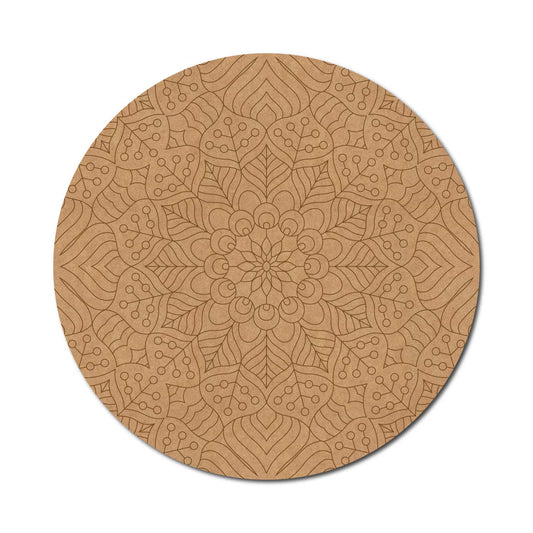 Mandala Pre Marked Round MDF Design 25