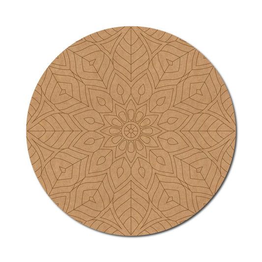 Mandala Pre Marked Round MDF Design 26