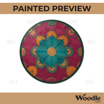 Mandala Pre Marked Round MDF Design 27