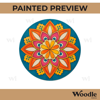Mandala Pre Marked Round MDF Design 28