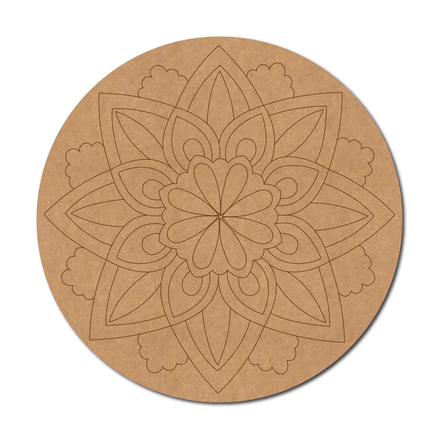 Mandala Pre Marked Round MDF Design 28