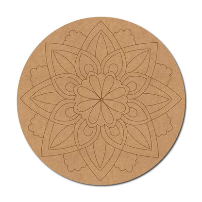 Mandala Pre Marked Round MDF Design 28