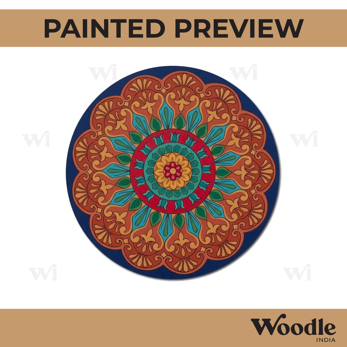 Mandala Pre Marked Round MDF Design 29