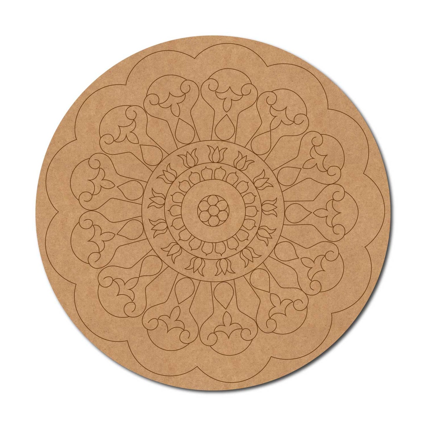 Mandala Pre Marked Round MDF Design 29