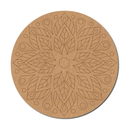 Mandala Pre Marked Round MDF Design 30