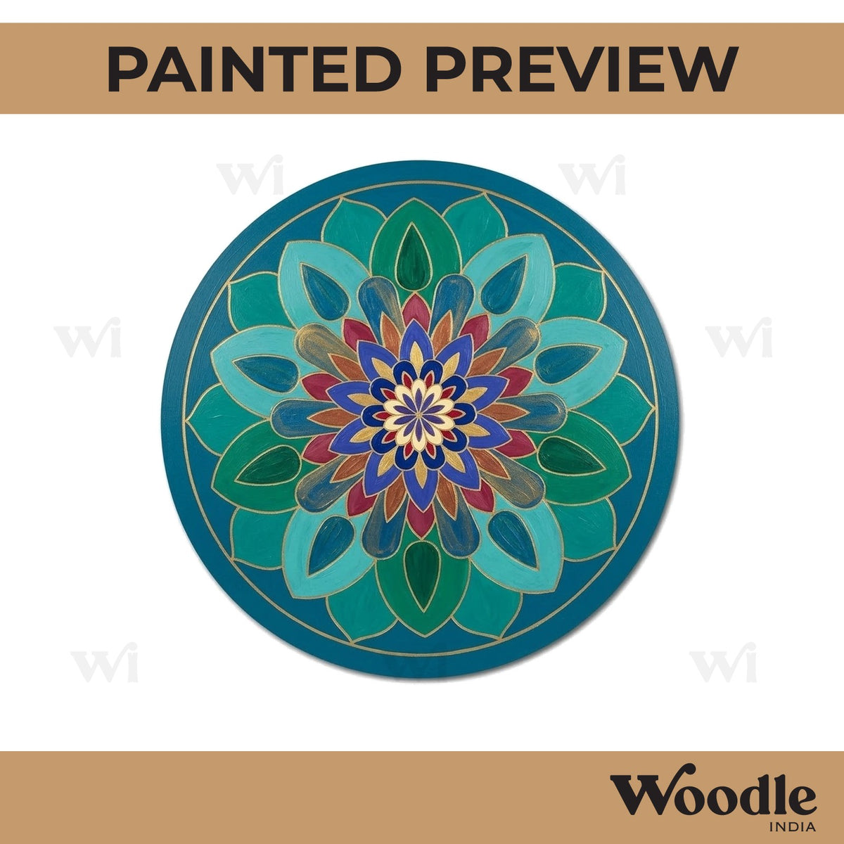 Mandala Pre Marked Round MDF Design 31