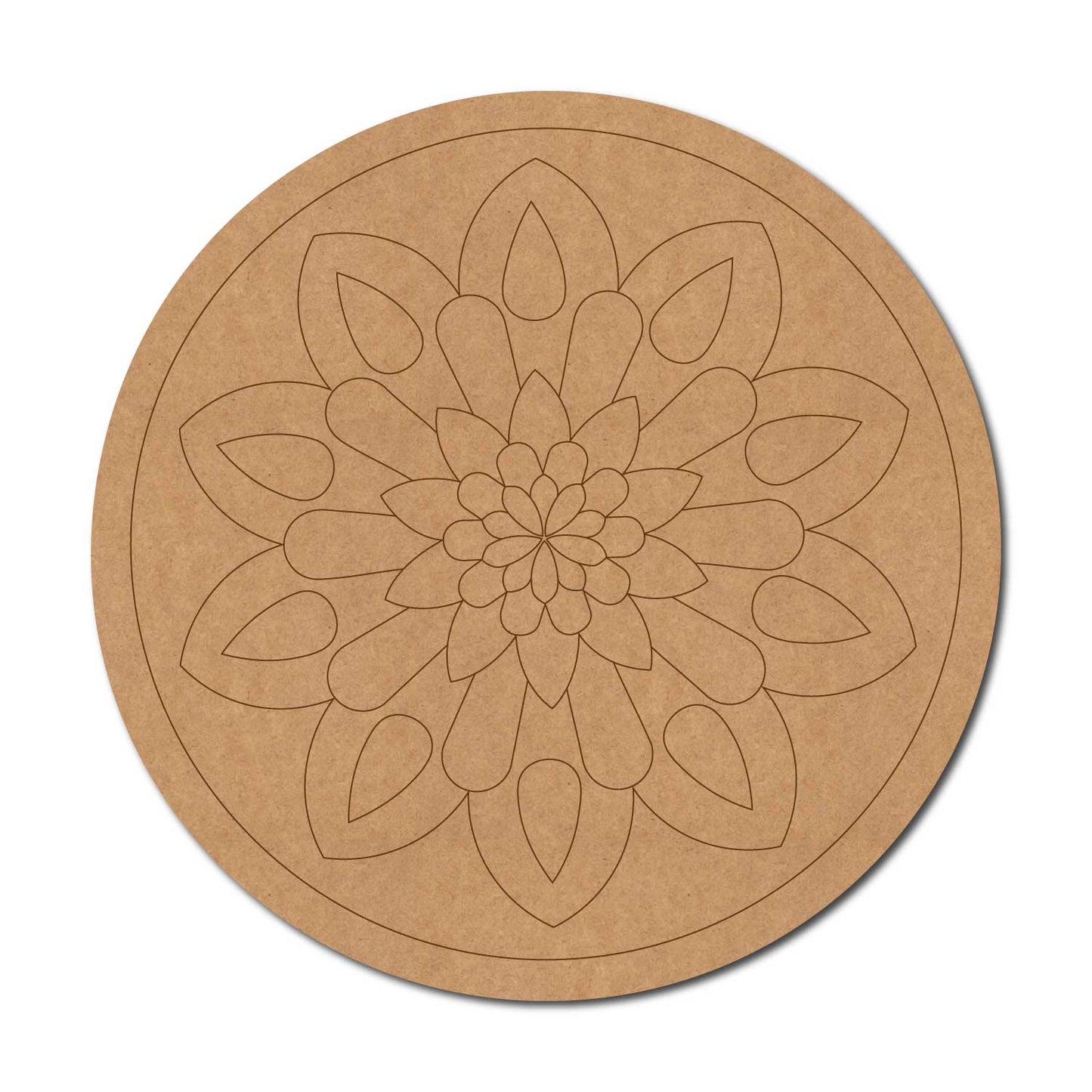 Mandala Pre Marked Round MDF Design 31