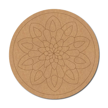 Mandala Pre Marked Round MDF Design 31