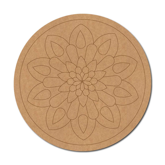 Mandala Pre Marked Round MDF Design 31