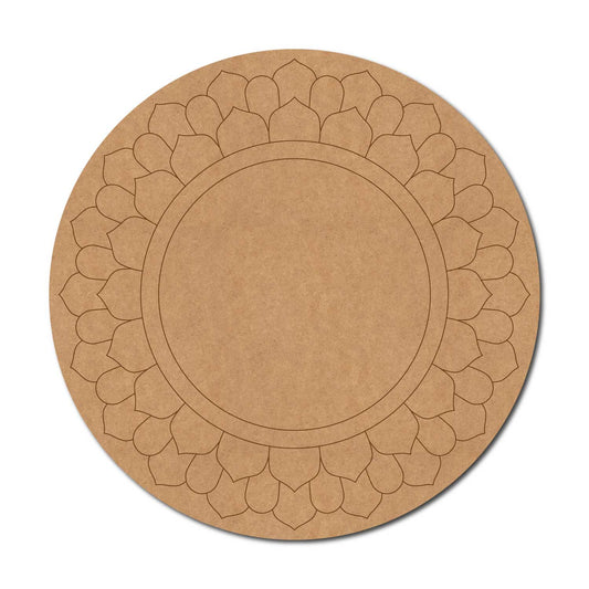 Mandala Pre Marked Round MDF Design 33
