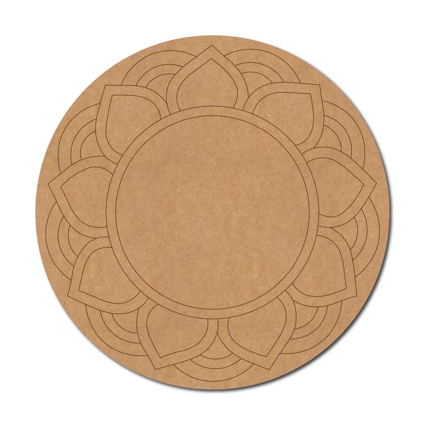Mandala Pre Marked Round MDF Design 34