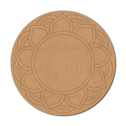 Mandala Pre Marked Round MDF Design 34