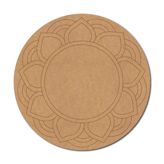 Mandala Pre Marked Round MDF Design 34
