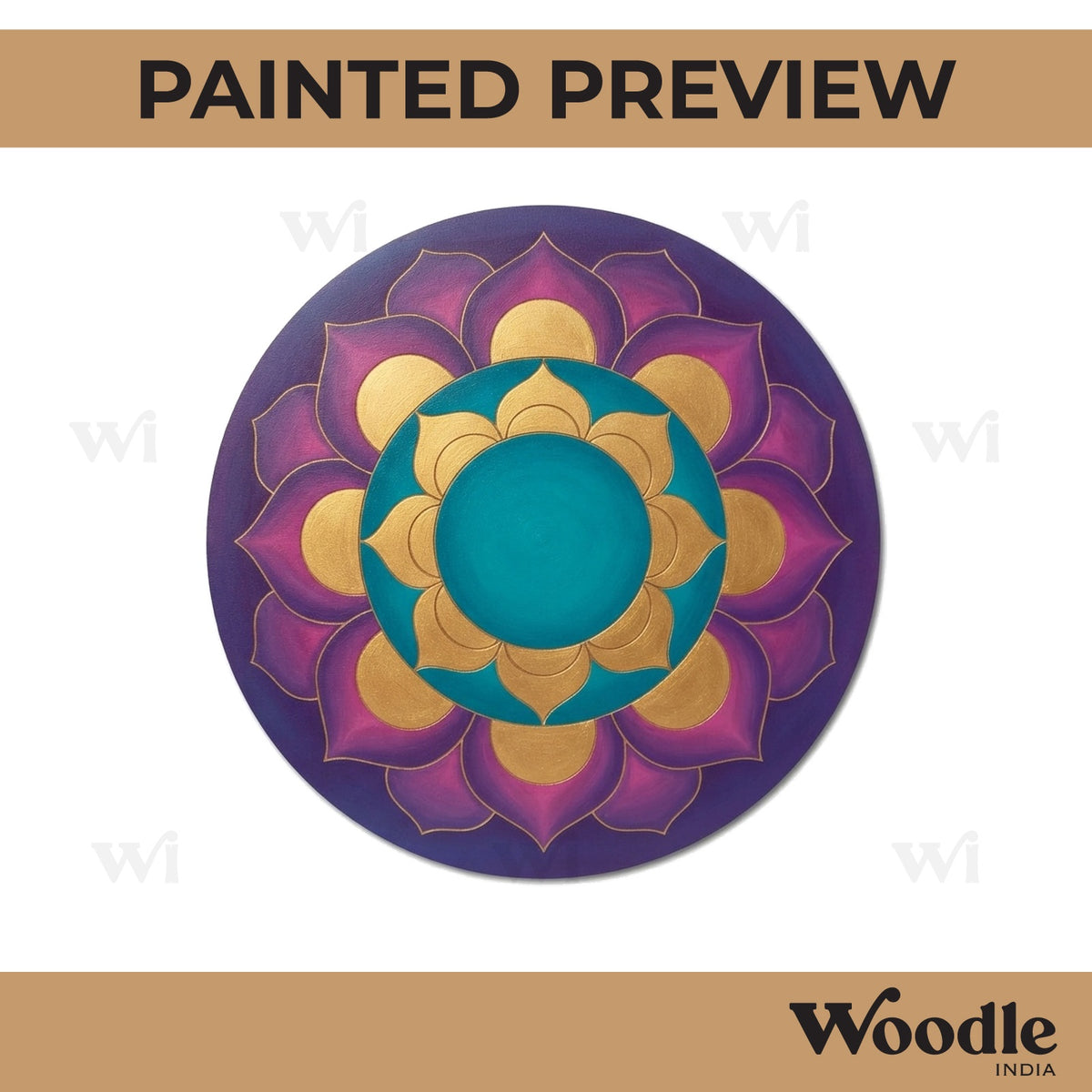 Mandala Pre Marked Round MDF Design 36