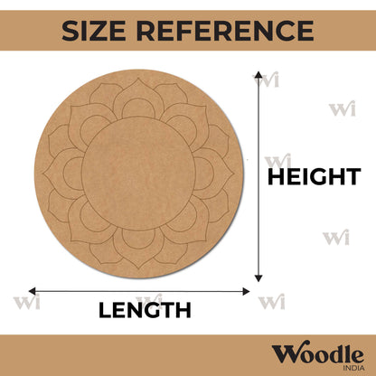 Mandala Pre Marked Round MDF Design 36