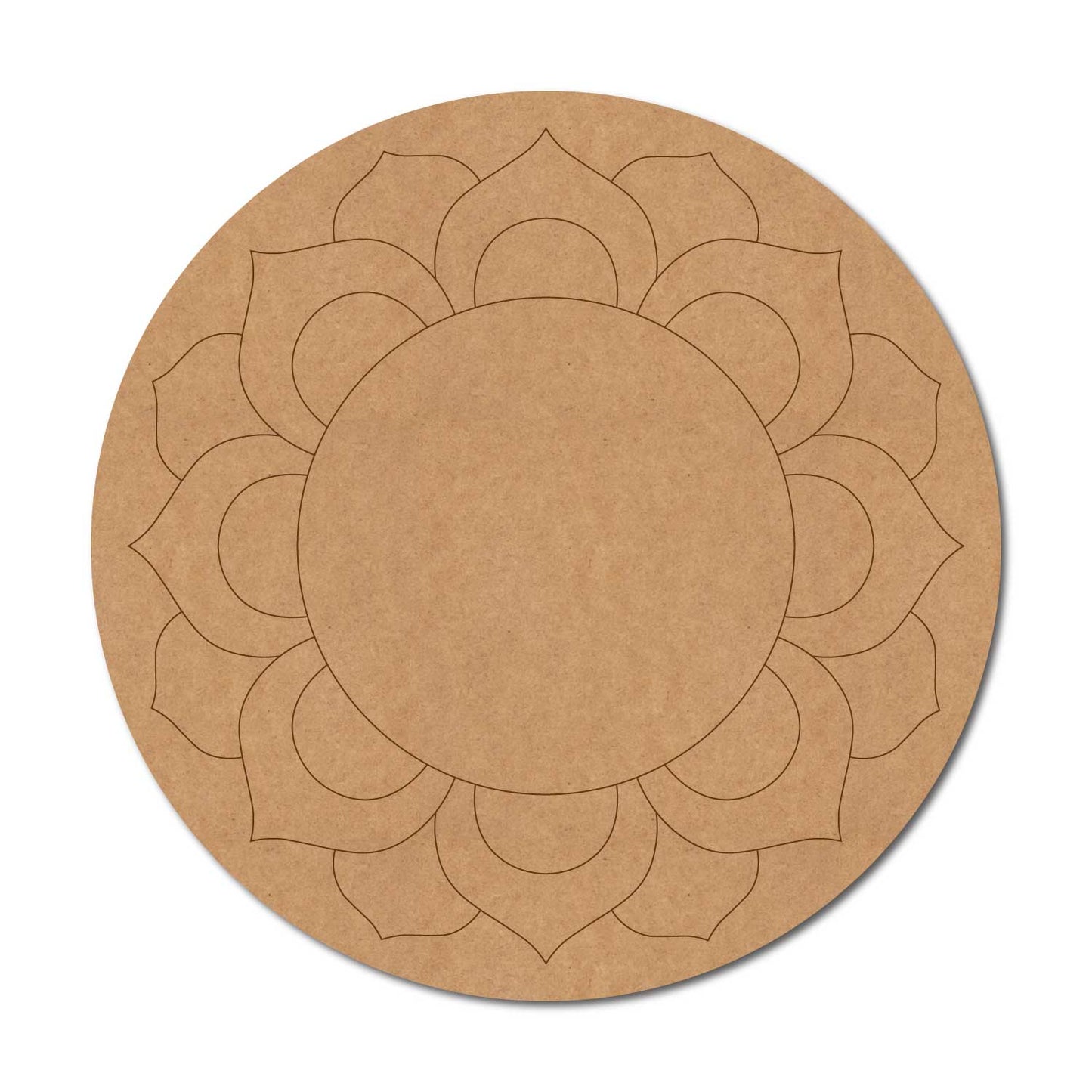 Mandala Pre Marked Round MDF Design 36