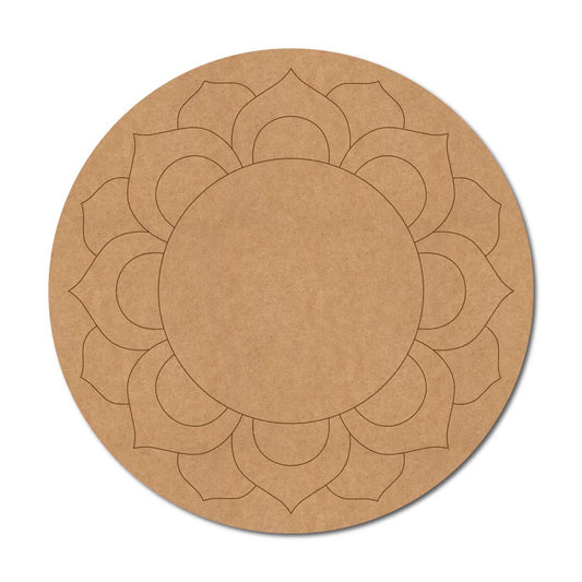 Mandala Pre Marked Round MDF Design 36