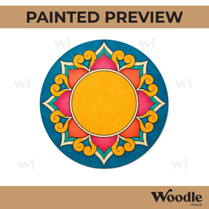 Mandala Pre Marked Round MDF Design 37